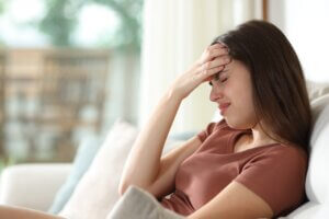 headaches after crash woman suffering from a headache several days after a car accident